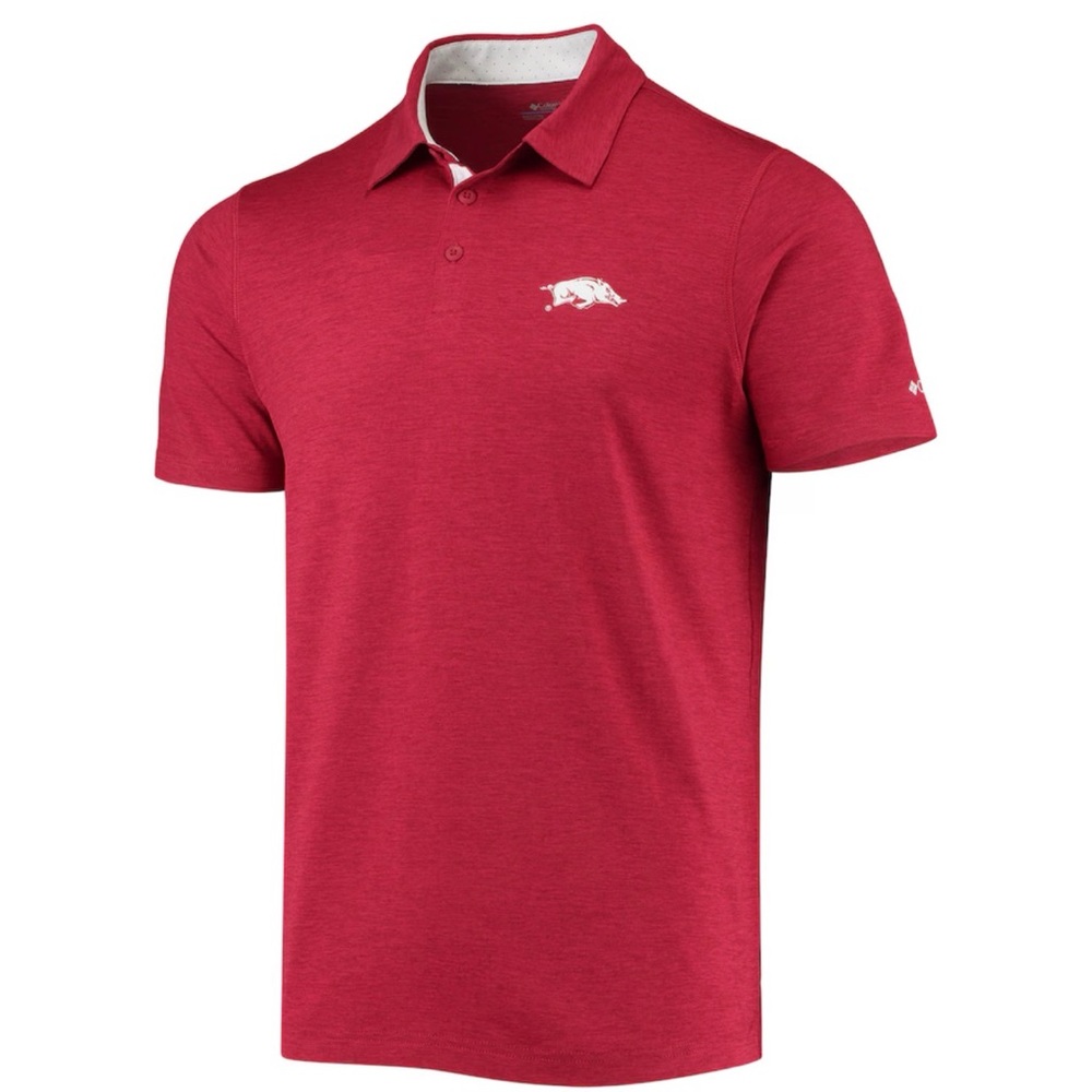 Columbia Red Razorback Polo Shirt - Picture 2 of 4